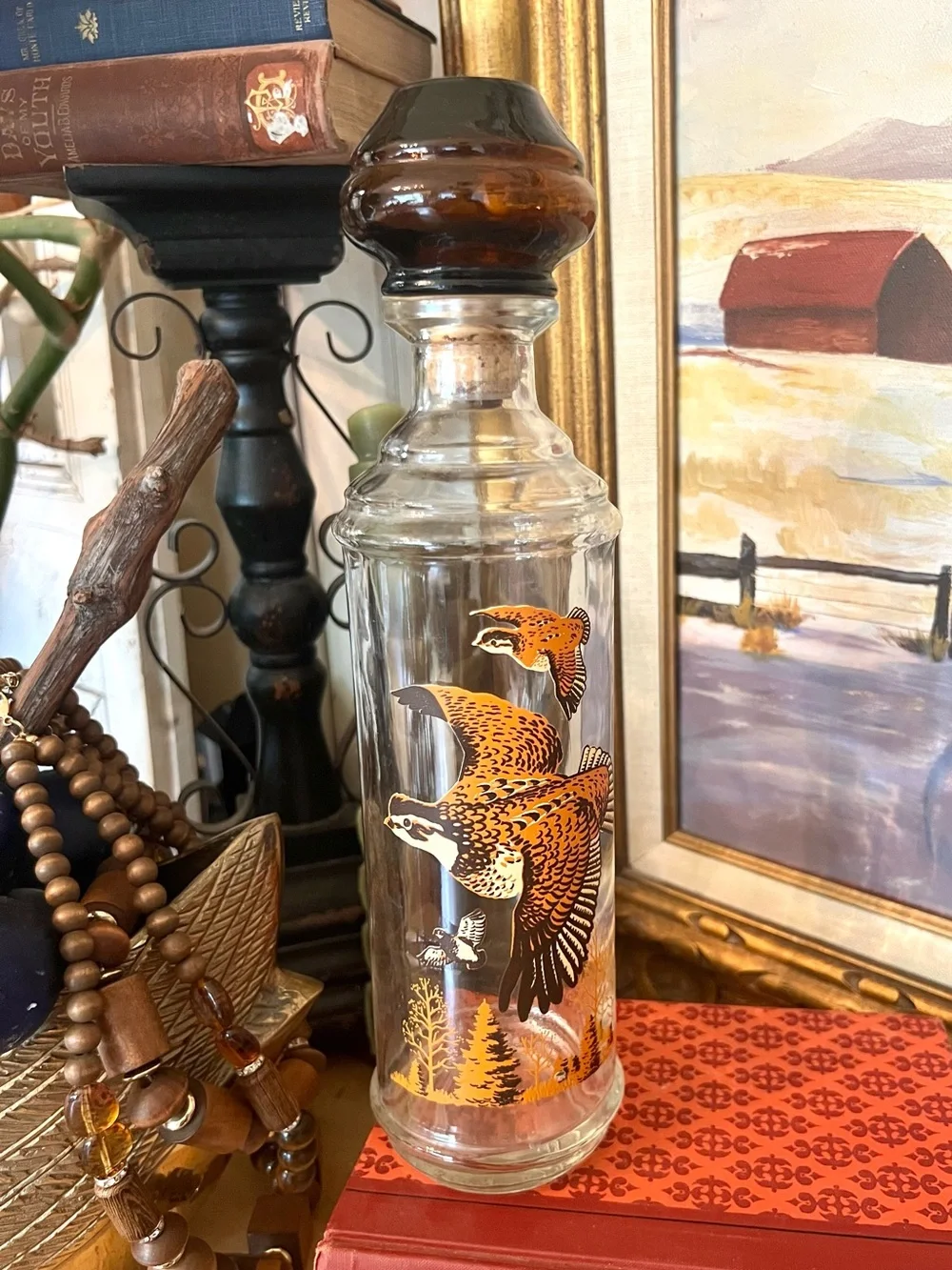 Vintage 1967 CABIN STILL Sportsman Collection Liquor Bottle/Decanter Barware
